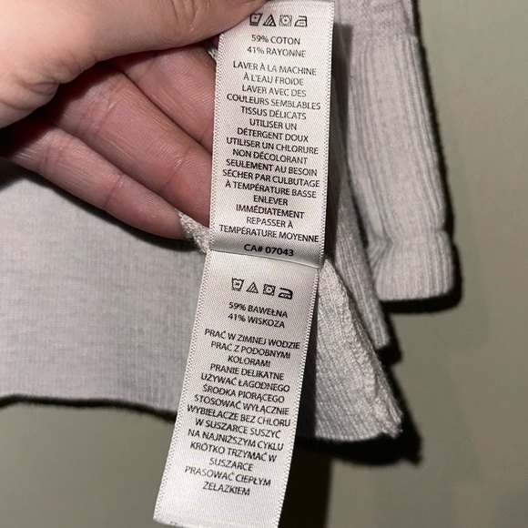 Ellen Tracy Striped Textured Semi Sheer White Open Cardigan Size XS - Picture 5 of 8